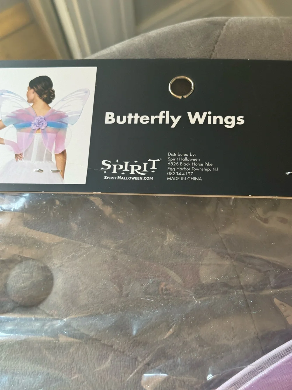 Blue and Pink Butterfly Wings